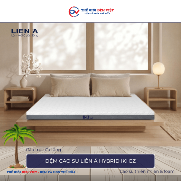 Đệm cao su Liên Á HYBRID IKI EZ